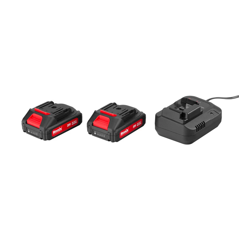 Ronix RS-8619 Akkubohrschrauber Set 20 V - 53-teilig inkl. 2 Akkus & Schnellader