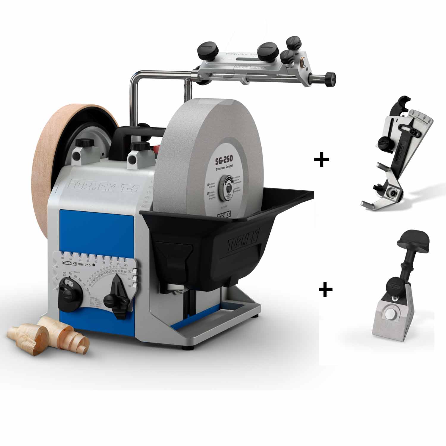 Tormek® T8 inkl. KJ-45 Vorrichtung & KS-123 Winkelmesser