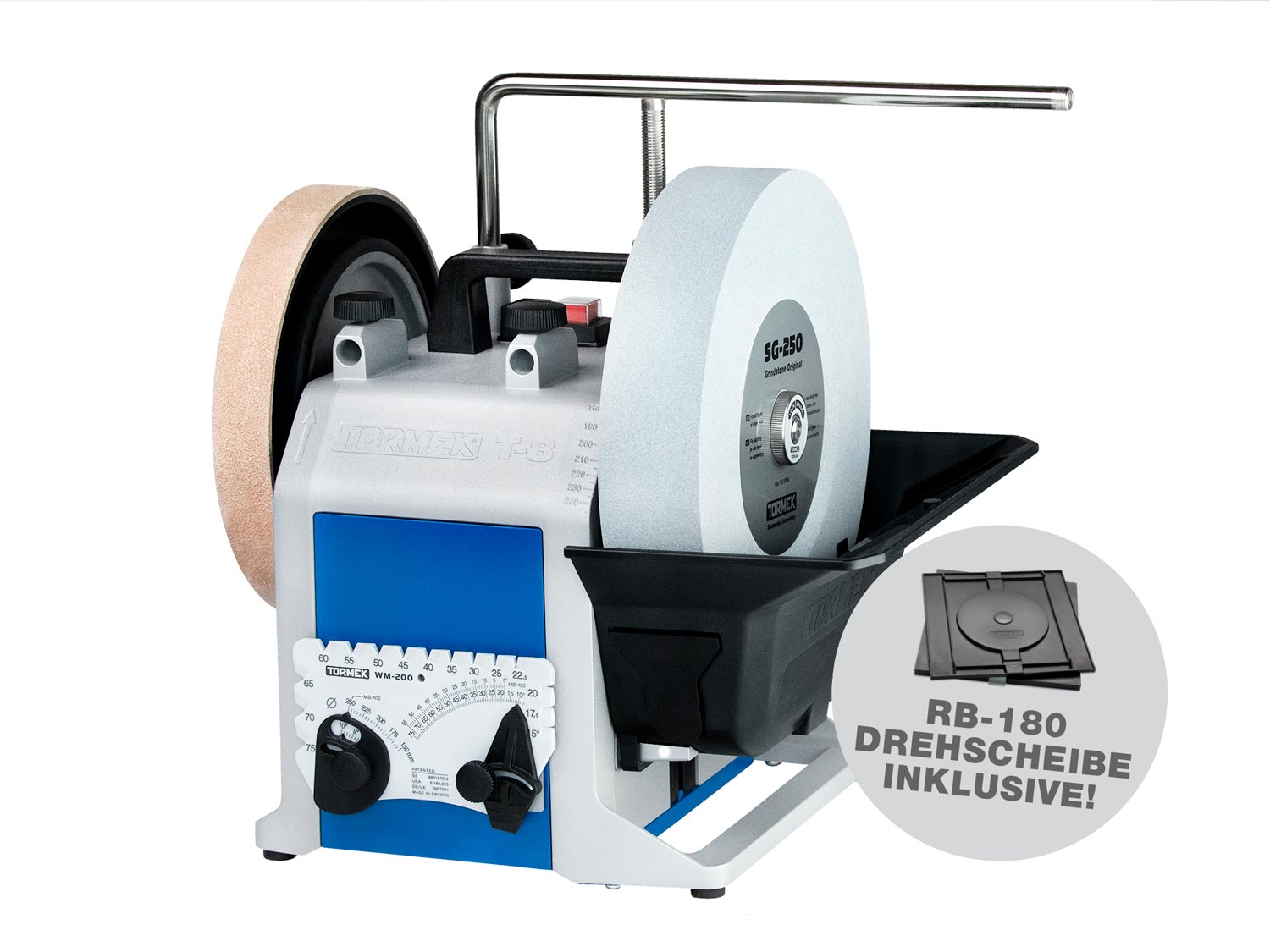 Tormek® T-8 Original "Aktionsmaschine" - jetzt limitiert mit RB-180 gratis