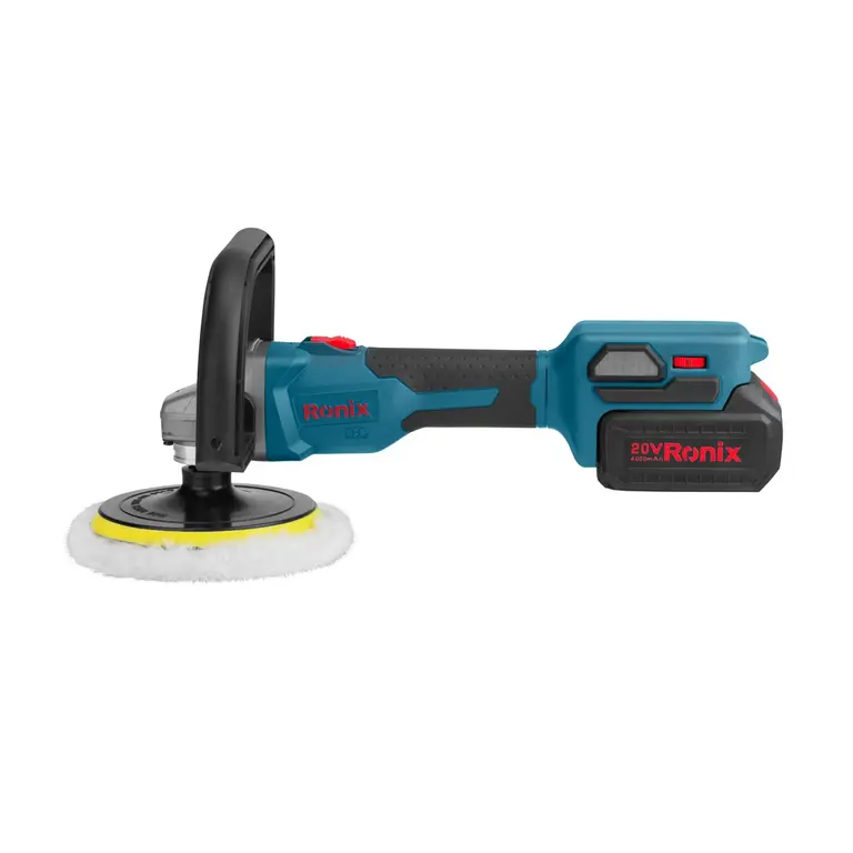 Ronix 8652 Akku Polierer 20 V bürstenlos - inkl. 4,0Ah Akku & Schnelllader