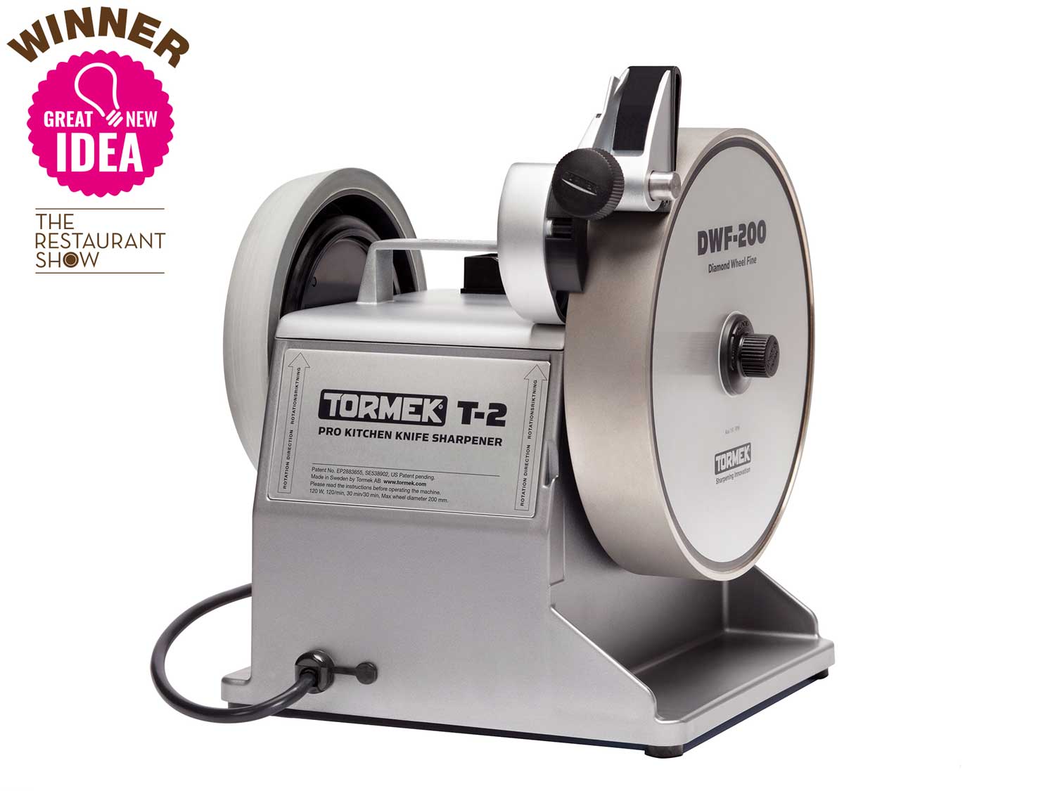 Tormek® T-2 Pro Kitchen Messerschärfer mit Diamantschleifscheibe für die professionelle Küche