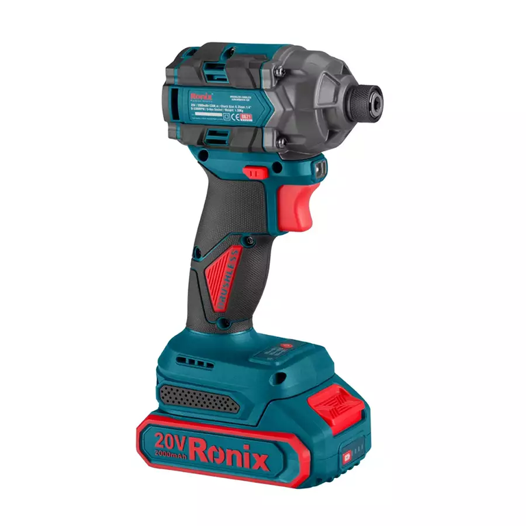 Ronix 8671 – 20V Bürstenloser Akku-Schraubendreher, 1/4 Zoll, 230 Nm